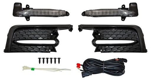 [TY1078-LED-MOBI] FARO AUX (NIEBLA) TOYOTA COROLLA 20-21 SE LEDS C/PARRILLAS JGO  TW