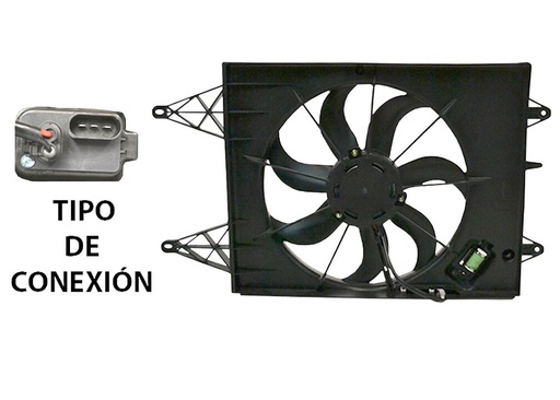 [VWWGMT09C] MOTOVENTILADOR VOLKSWAGEN GOL 09-15/SAVEIRO 10-16