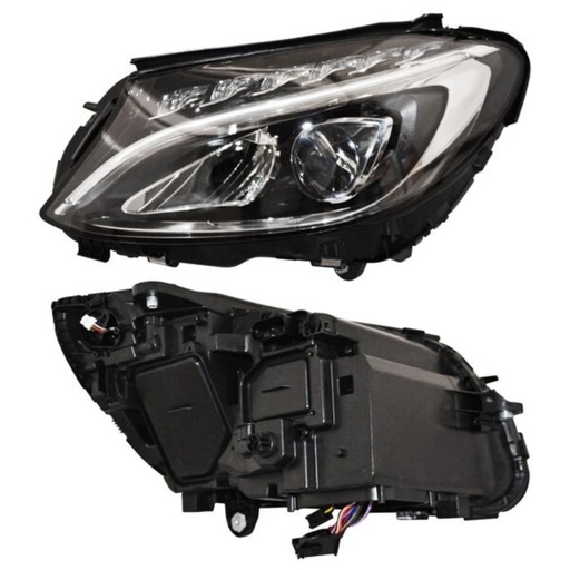 [20-G550-06-9B] FARO MERCEDES BENZ CLASE C 2015 AL 2018 ELECT C/MOTOR LEDS IZQ TYC