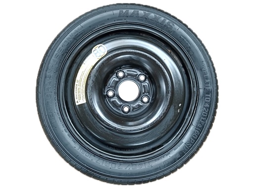 [LLRECR145MAX] LLANTA REFACCION  C/RIN T145/70/R17/106M MAXXIS 50%  VIDA