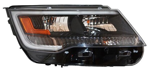 [20-9741-L6-1A] FARO FORD EXPLORER 2018 AL 2019 FONDO NEGRO LEDS C/LUZ DE DIA DER TYC