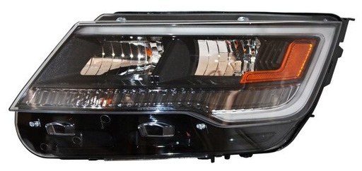 [20-9742-L6-1A] FARO FORD EXPLORER 2018 AL 2019 FONDO NEGRO LEDS C/LUZ DE DIA IZQ TYC