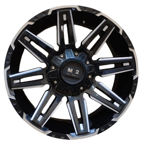 [RIWH-3520] RIN 20" 12/135 M2 CAR WHEEL NEGRO/ALUMINIO ORIGINAL USADO 1 PZA