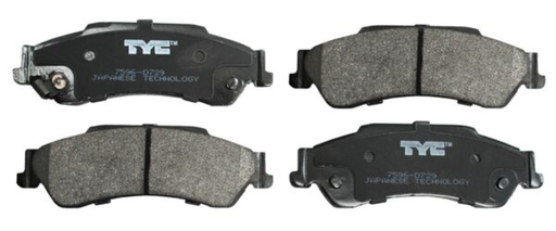 [BACH-BL97-4J] BALATAS CHEVROLET BLAZER/ S10 1997 AL 2005 SEMIMETALICA TRAS 4 PZAS JGO