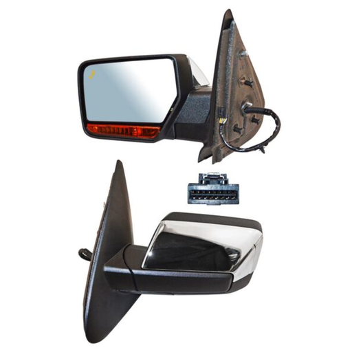 [ESFO-EX15-ELCR15I2] ESPEJO FORD EXPEDITION 2015 AL 2017 ELECT CROM C/LUZ INF C/DIRECC AUTOABATIBLE C/SENSOR PUNTO CIEGO C/MEM C/DESEMP 15 PINES IZQ