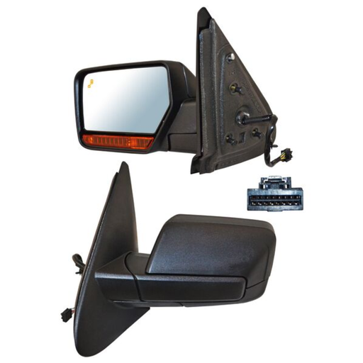 [ESFO-EX15-ELT15I2] ESPEJO FORD EXPEDITION 2015 AL 2017 ELECT TEXT C/LUZ INF C/DIRECC AUTOABATIBLE C/SENSOR PUNTO CIEGO C/MEM C/DESEMP 15 PINES IZQ