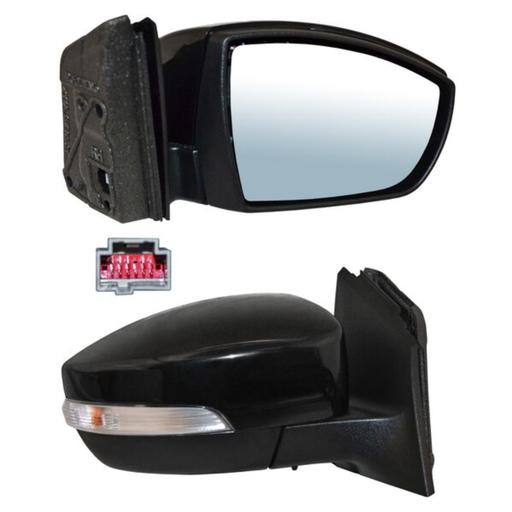 [ESFO-FO15-EL11I1] ESPEJO FORD FOCUS 2015 AL 2017 ELECT P/PINT C/LUZ INF C/DIRECC C/SENSOR PUNTO CIEGO Y TEMP C/DESEMP 11 PINES DER