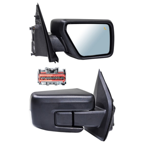 [ESFO-PU21-ELT11I1] ESPEJO FORD PU/ F150 2021 AL 2024 ELECT TEXT C/DIRECC C/DESEMP C/LUZ INF C/SENS PUNTO CIEGO C/SENS TEMP 11 PINES DER