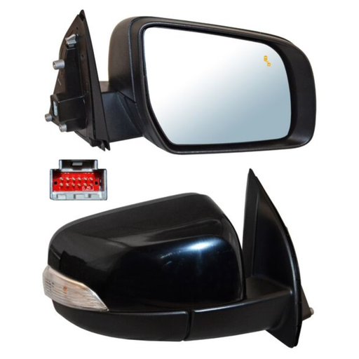 [ESFO-RA17-ELLI1] ESPEJO FORD RANGER 2017 AL 2021 ELECT P/PINT C/SENSOR PUNTO CIEGO C/LUZ INF AUTOABATIBLE C/DESEMP DER