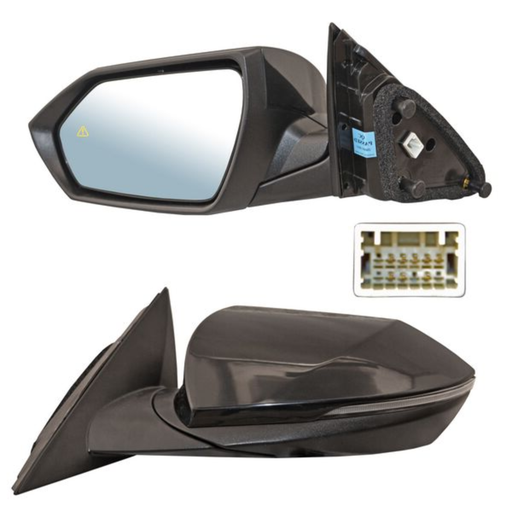 [ESHY-EL21-EL8I2] ESPEJO HYUNDAI ELANTRA 2021 AL 2024 ELECT P/PINT C/DIRECC C/DESEMP C/SENSOR PUNTO CIEGO 8 PINES IZQ