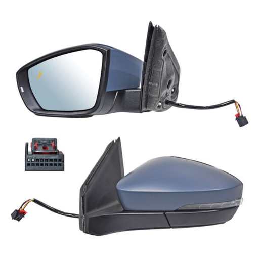 [ESVO-TC20-EL8I2] ESPEJO VOLKSWAGEN TCROSS 2020 AL 2021 ELECT P/PINT C/DIRECC C/SENSOR PUNTO CIEGO C/DESEMP 8 PINES IZQ