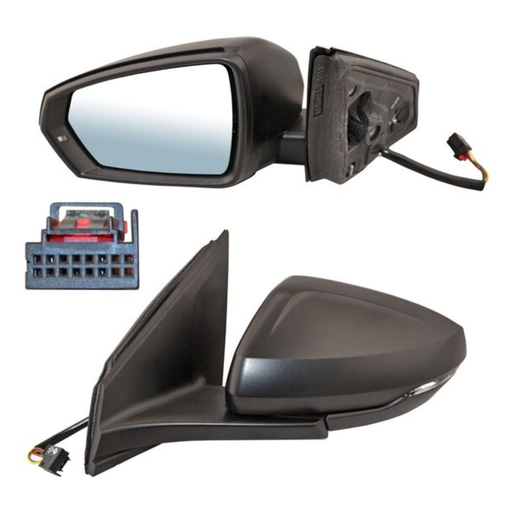 [ESVO-VI20-EL6I2] ESPEJO VOLKSWAGEN VIRTUS 2020 AL 2022 ELECT TEXT C/DIRECC C/DESEMP 6 PINES IZQ