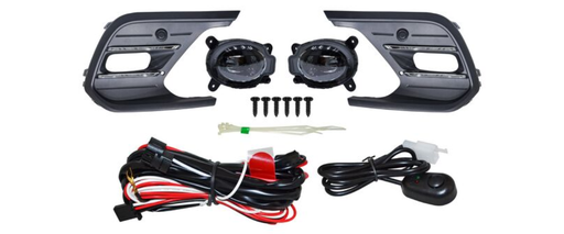 [FAVO-PO24-LCPFCJ] FARO AUX (NIEBLA) VOLKSWAGEN POLO 2024 AL 2025 LEDS C/PARRILLA F/CROM JGO