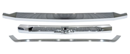 [MOCH-PU16-CRJ] MOLDURA PARRILLA CHEVROLET CHEV PU 4X2/ 4X4/LS 2016 AL 2018 CROM 3 PZAS