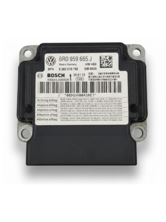 [MAVO-VE08-OR] MODULO AIRBAG VOLKSWAGEN VENTO/ POLO/ SEAT IBIZA/ TOLETDO 2008 AL 2014 SRS ORIGINAL COD. 6R0-959-655-J