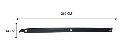 [MTDO-RA10-OR2] MOLDURA TAPA BATEA (CAJA) DODGE RAM 1500/ 2500/ 3500 2010 AL 2023 3.7L/4.7L CUBIERTA RIEL DE TAPA IZQ ORIGINAL COD. 68375109AA